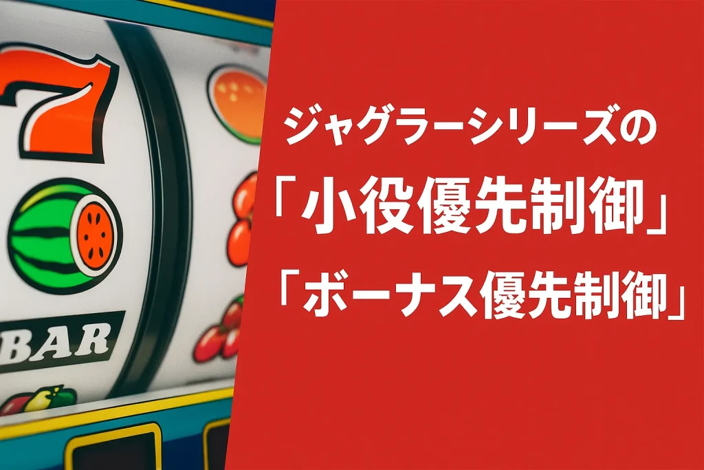ジャグラーシリーズの「小役優先制御」と「ボーナス優先制御」