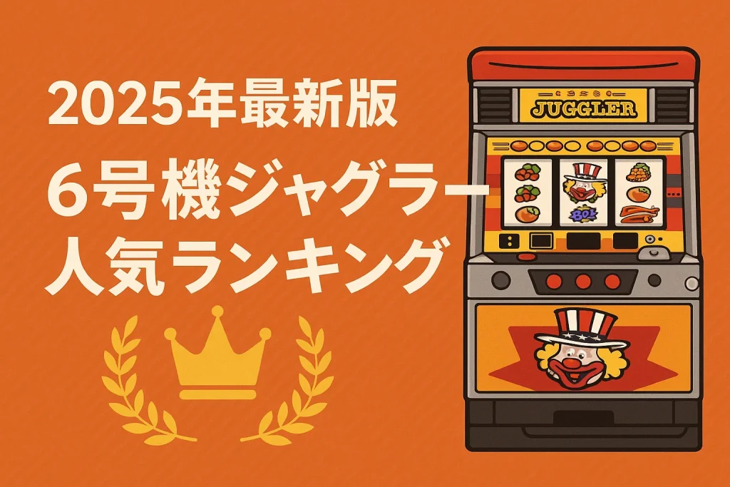 【2025年最新版】６号機ジャグラー人気ランキング｜設置台数・稼働率・おすすめ機種を徹底比較