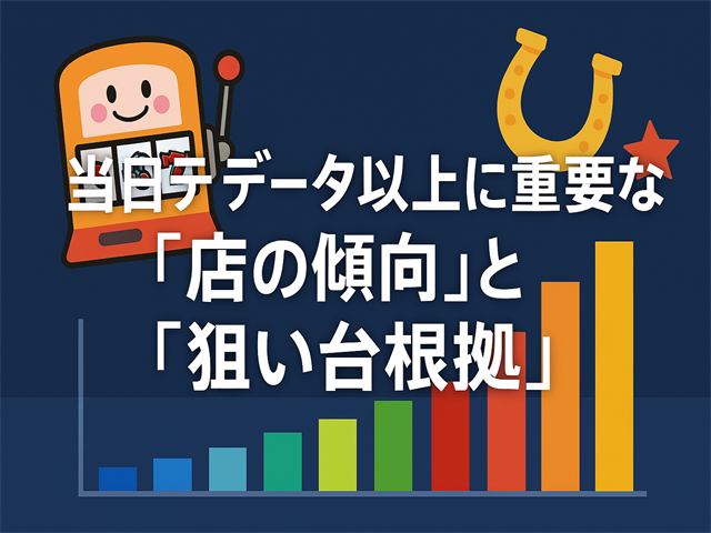 重要なのは「店の傾向」と「狙い台の根拠」
